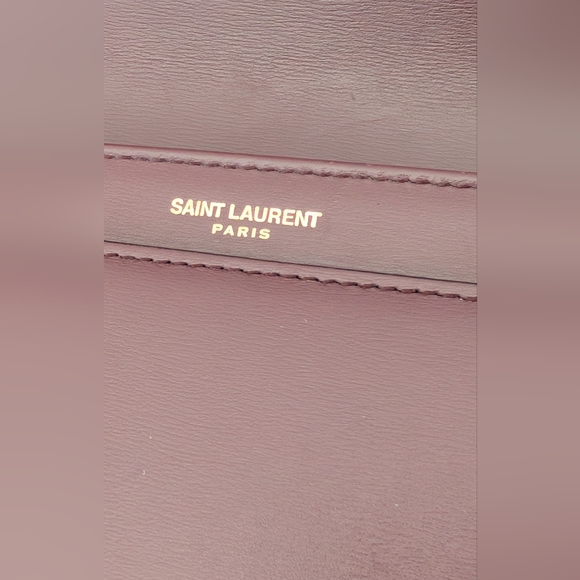 Yves Saint‎ Laurent Burgundy croosbody Shoulder Bag - Picture 12 of 14